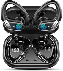 chalvh Earbuds with compact case and LED display for real-time battery status.