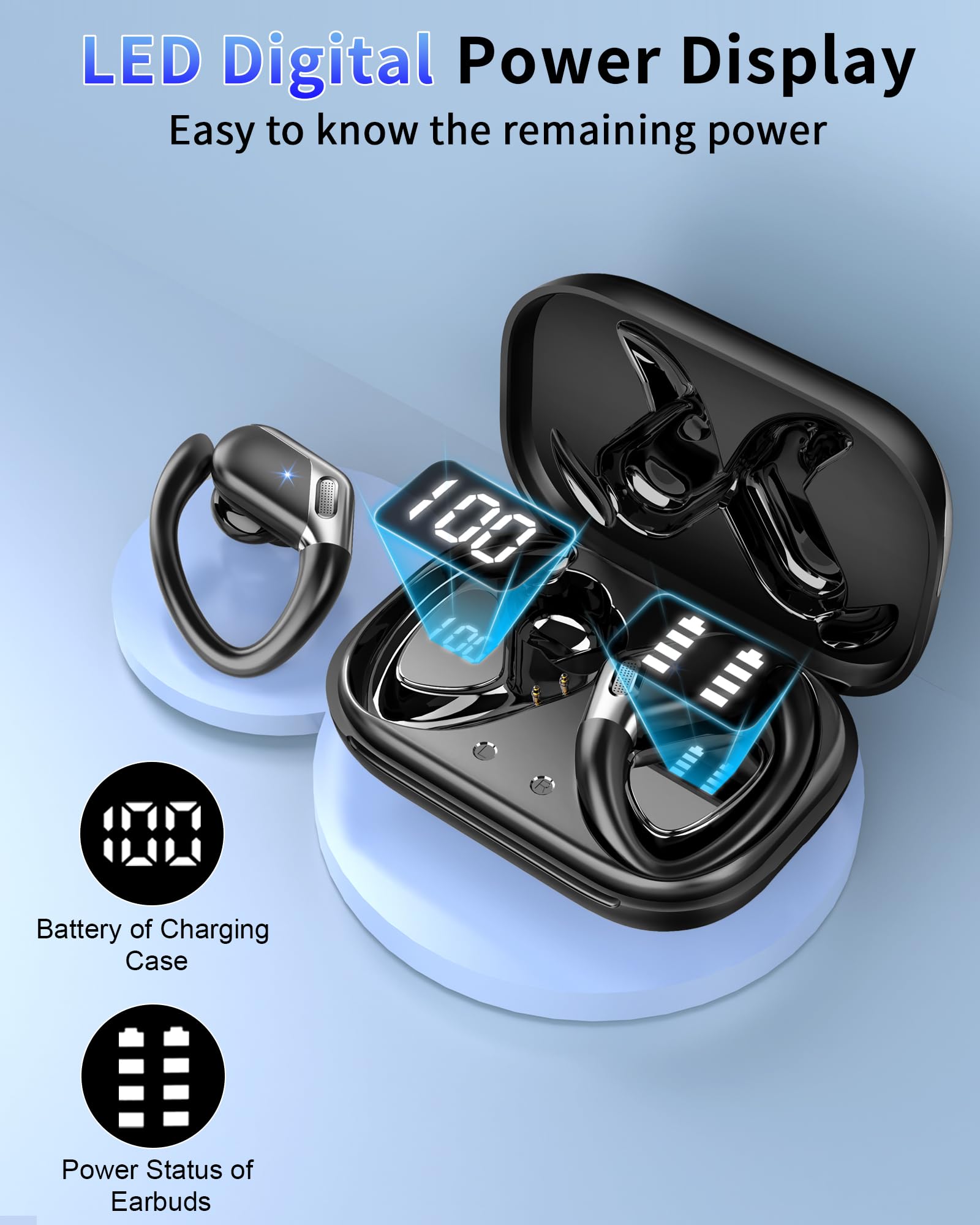 chalvh Earbuds feature intuitive touch controls and a built-in microphone.