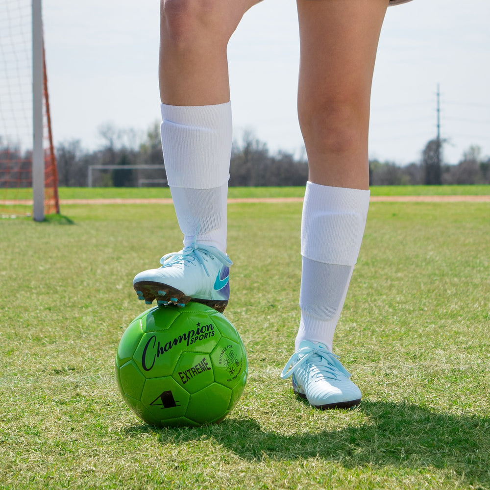 Machine-stitched panels reinforce durability for rough junior-level play.