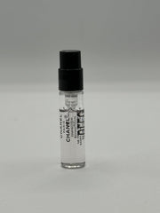 Chanel Bleu de Parfum sample front view ideal for quick scent evaluation.