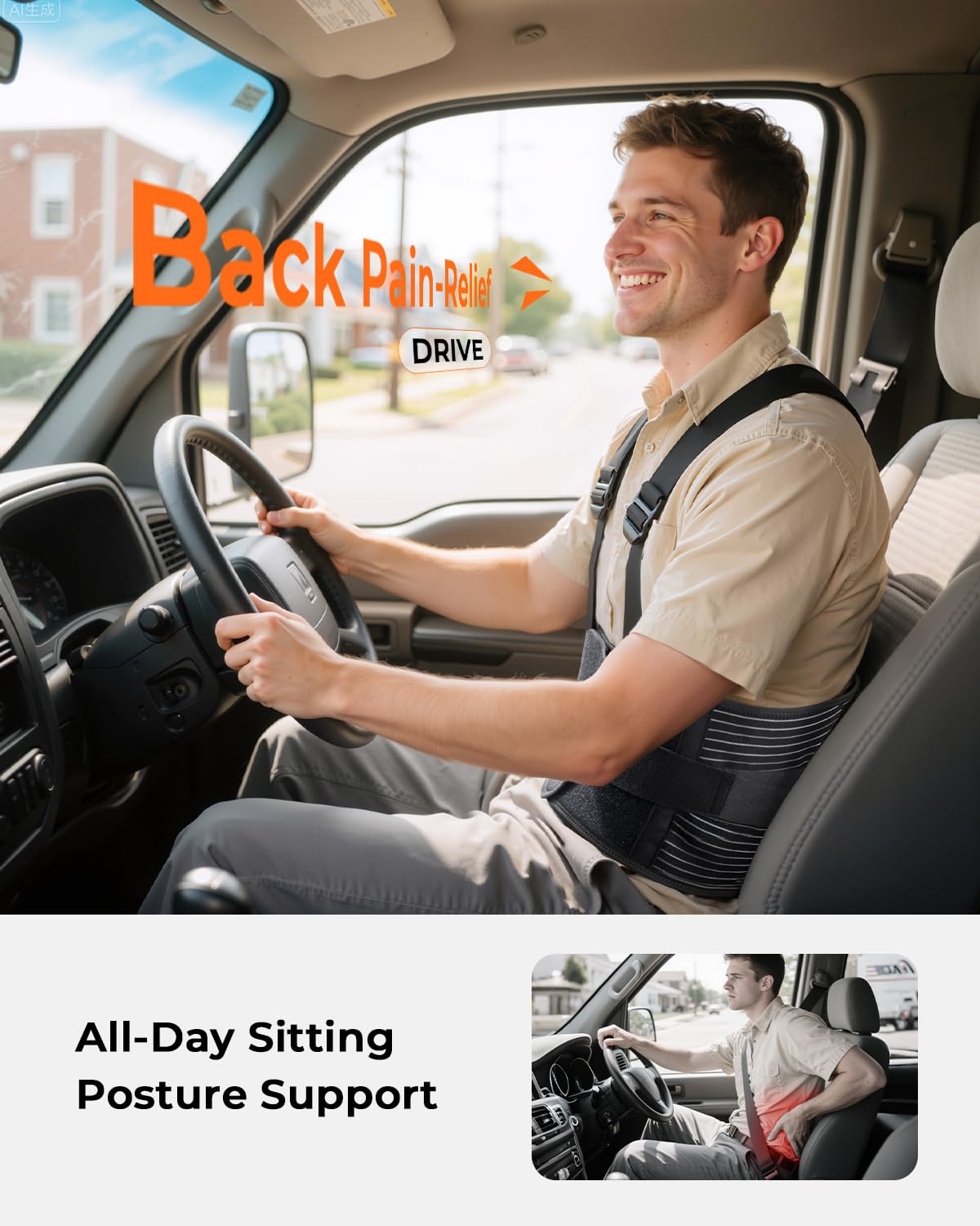Changenow Back Brace full back support for durable daily wear