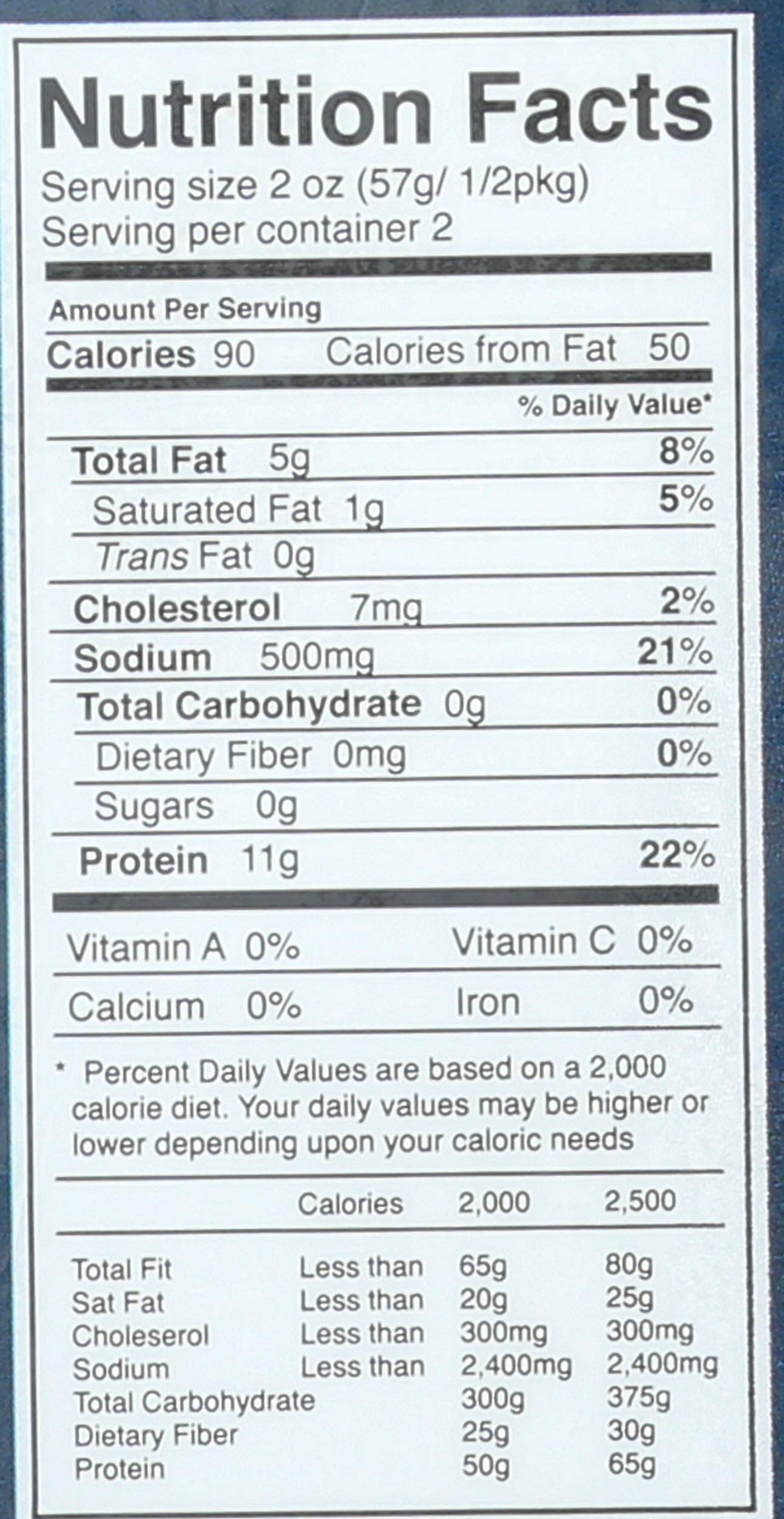 Changing Seas cold smoked salmon packaging and label, transparent sourcing details and freshness promise.