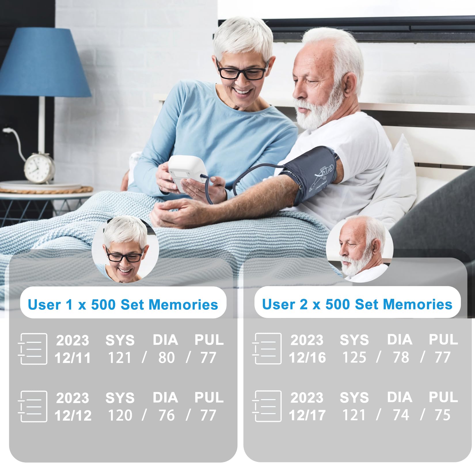 CHANI BP monitor features a clear, large display for at-a-glance readings