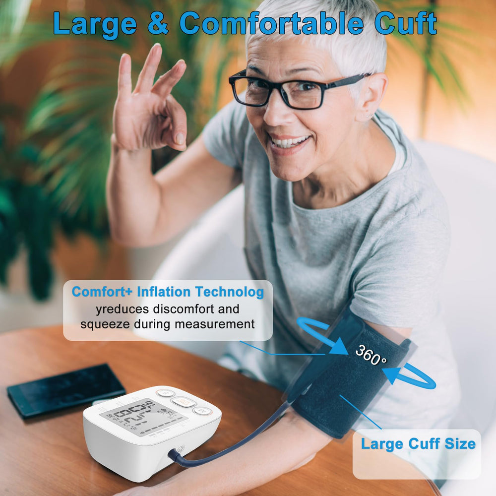 CHANI home-use blood pressure monitor kit includes cuff and manual