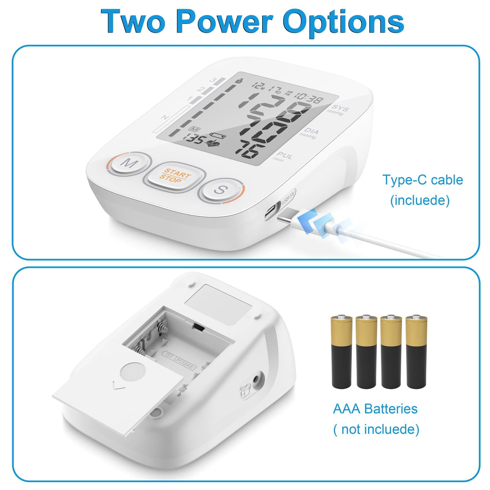CHANI blood pressure monitor one-button control for quick measurements