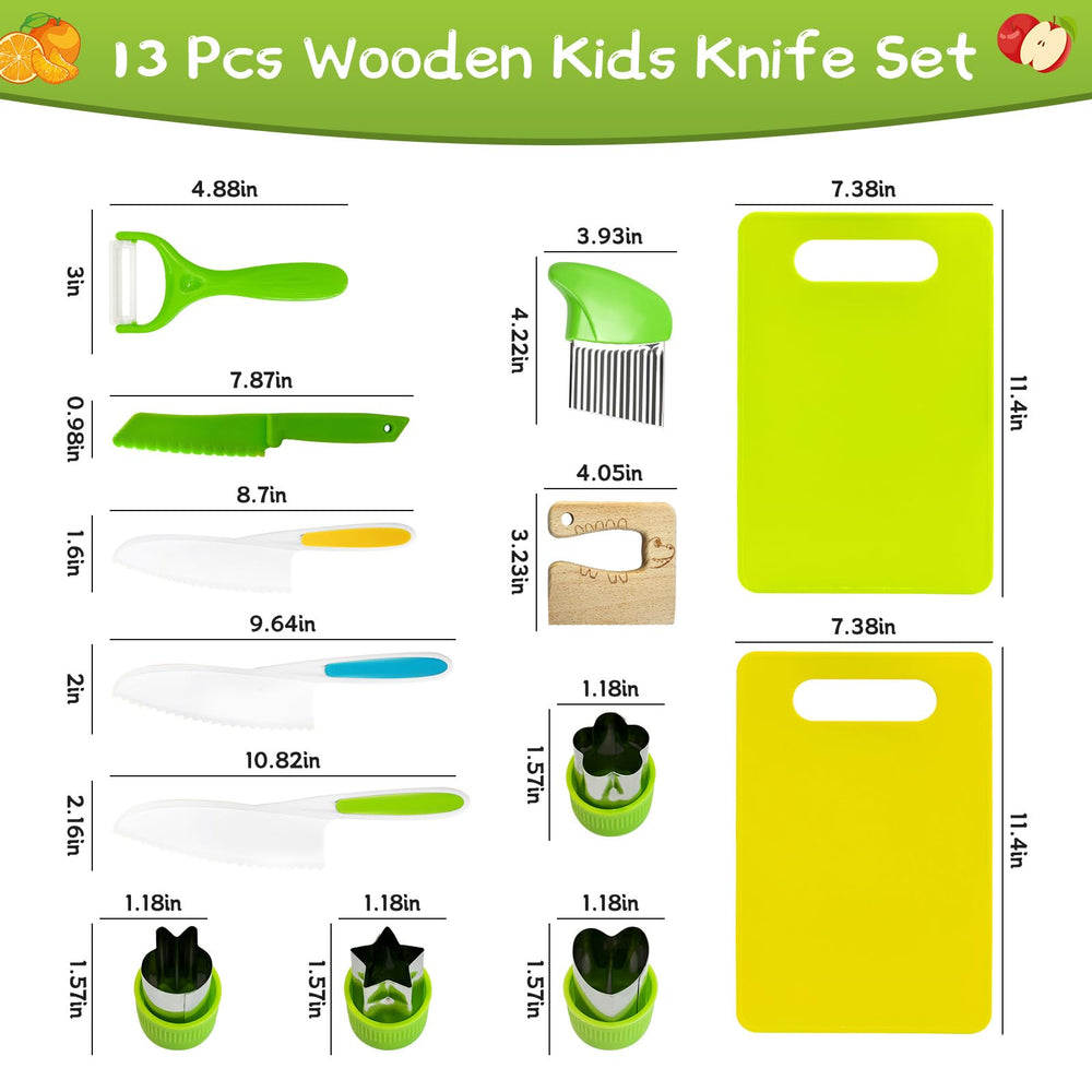 Chanking Kids Safe Knife Set crinkle-cutter focus promotes gentle, controlled cuts