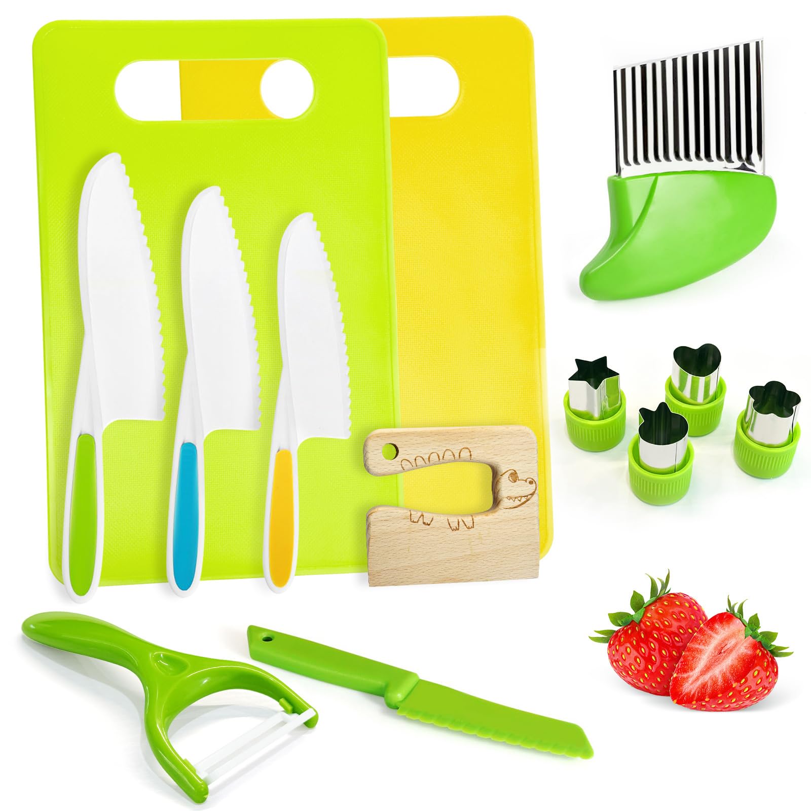 Chanking Kids Safe Knife Set knife focus enables safe real cooking practice