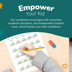 Channie's color-coded ones and tens guides promote focus and reduce confusion.