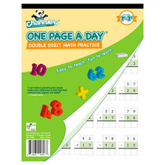 Channie's One Page A Day workbook cover for daily math practice.