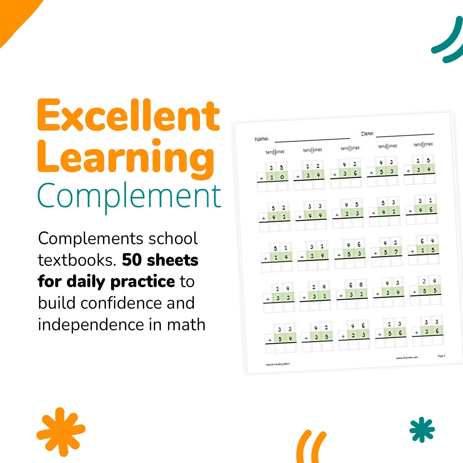 Channie's workbook supports teachers, parents, and homeschoolers in math practice.