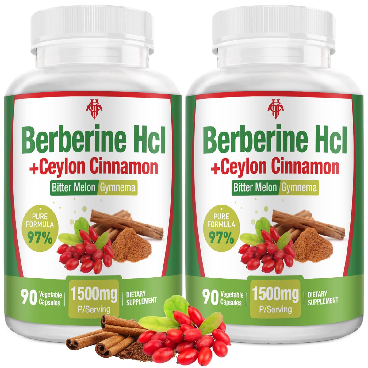 CHANUBITO Berberine 1500mg bottle for daily metabolism and immune support.