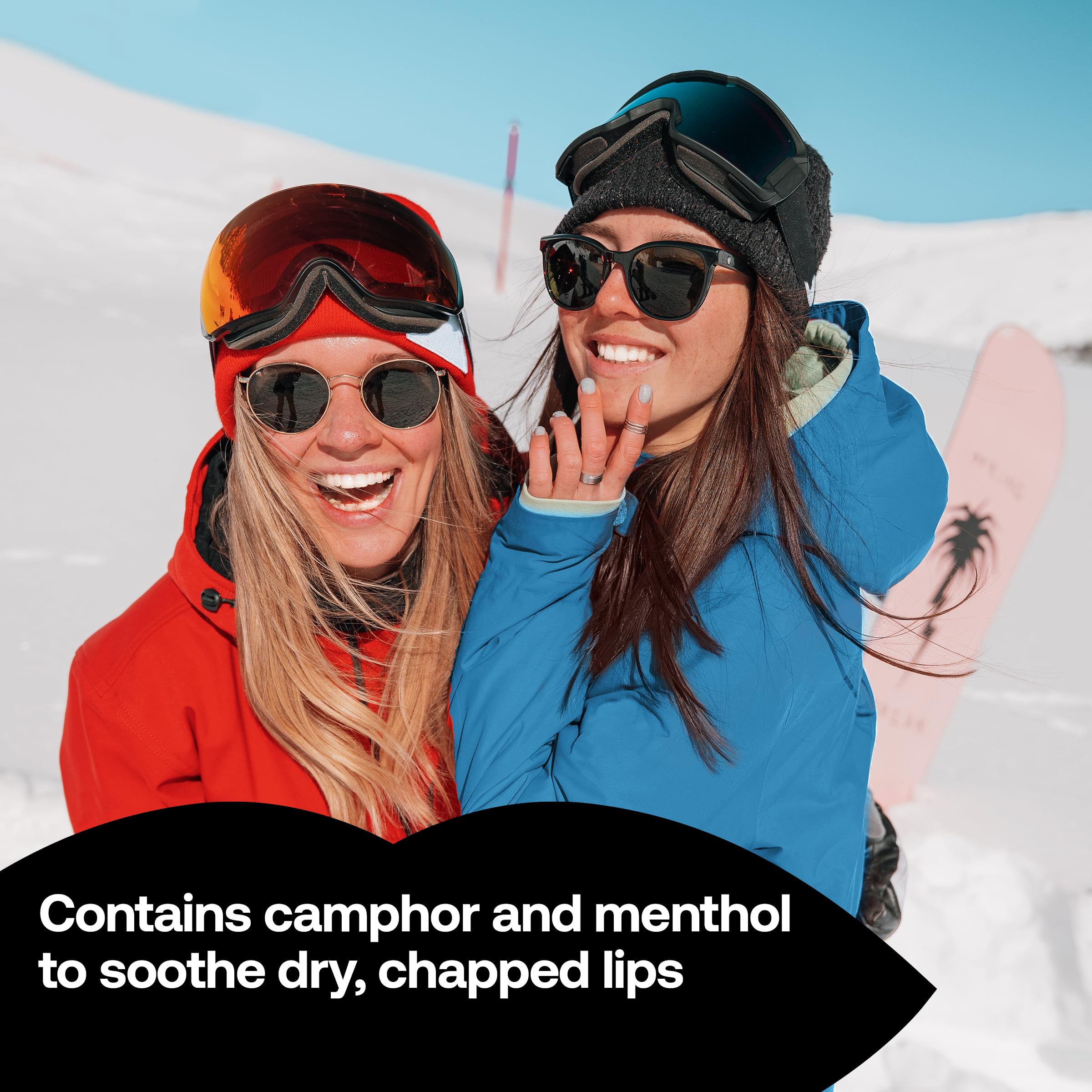 ChapStick Classic Medicated lipbalm close-up with smooth glide and cooling relief