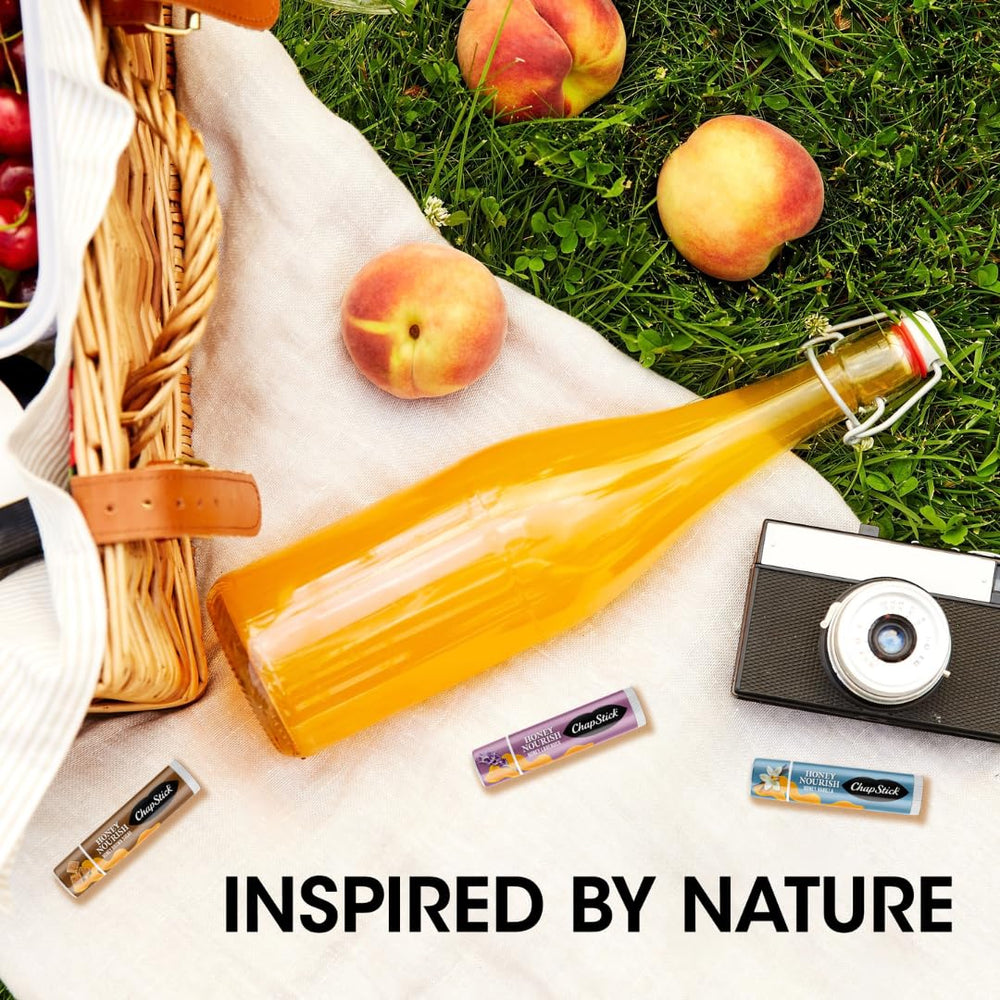 ChapStick Honey Nourish bee propolis extract highlighted on packaging