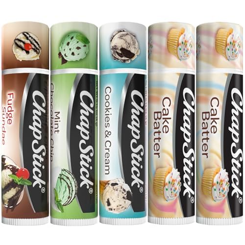 ChapStick Ice Cream Classics Fudge Sundae balm on lips provides smooth moisture for daily use