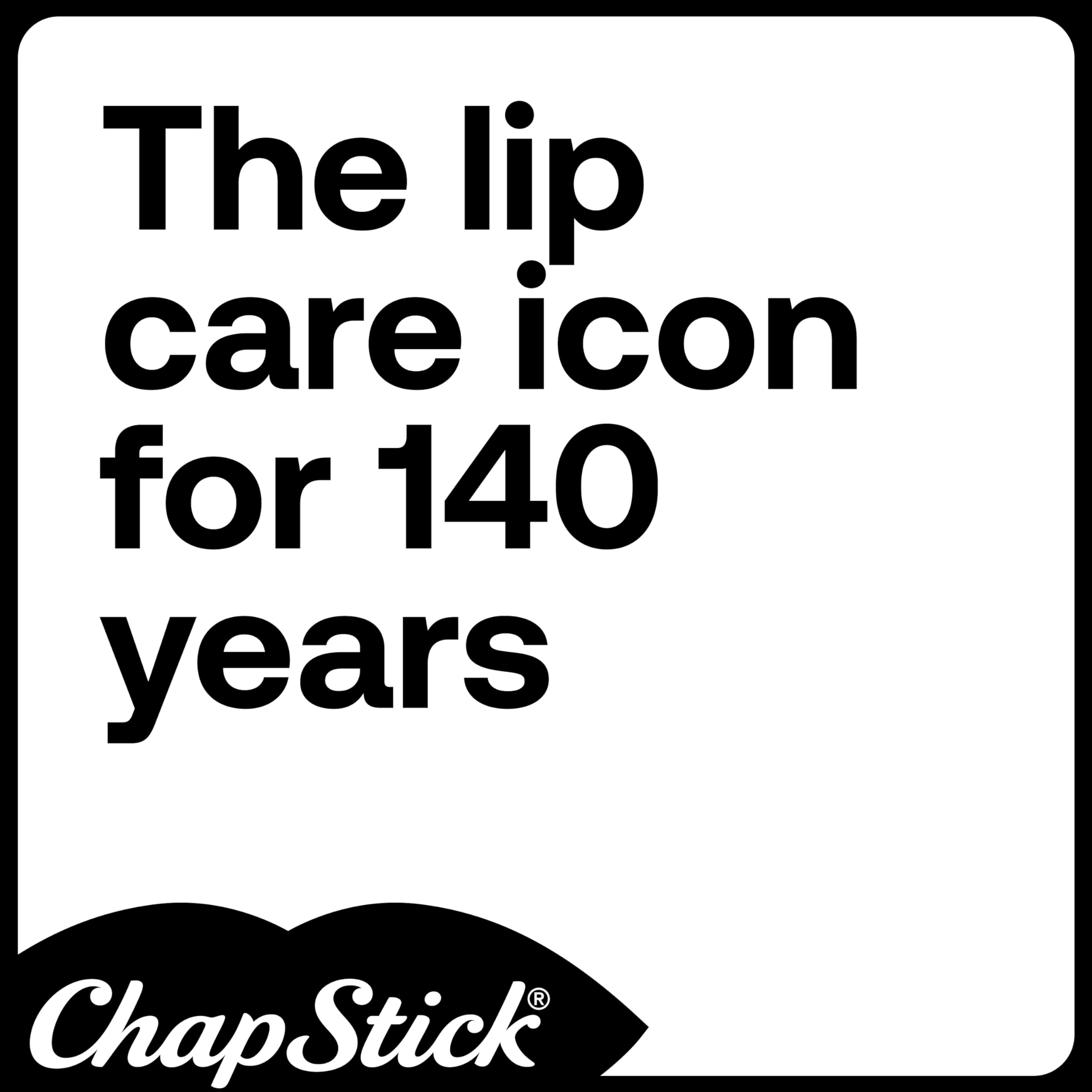 Trusted ChapStick brand with 130 years of lip care expertise.