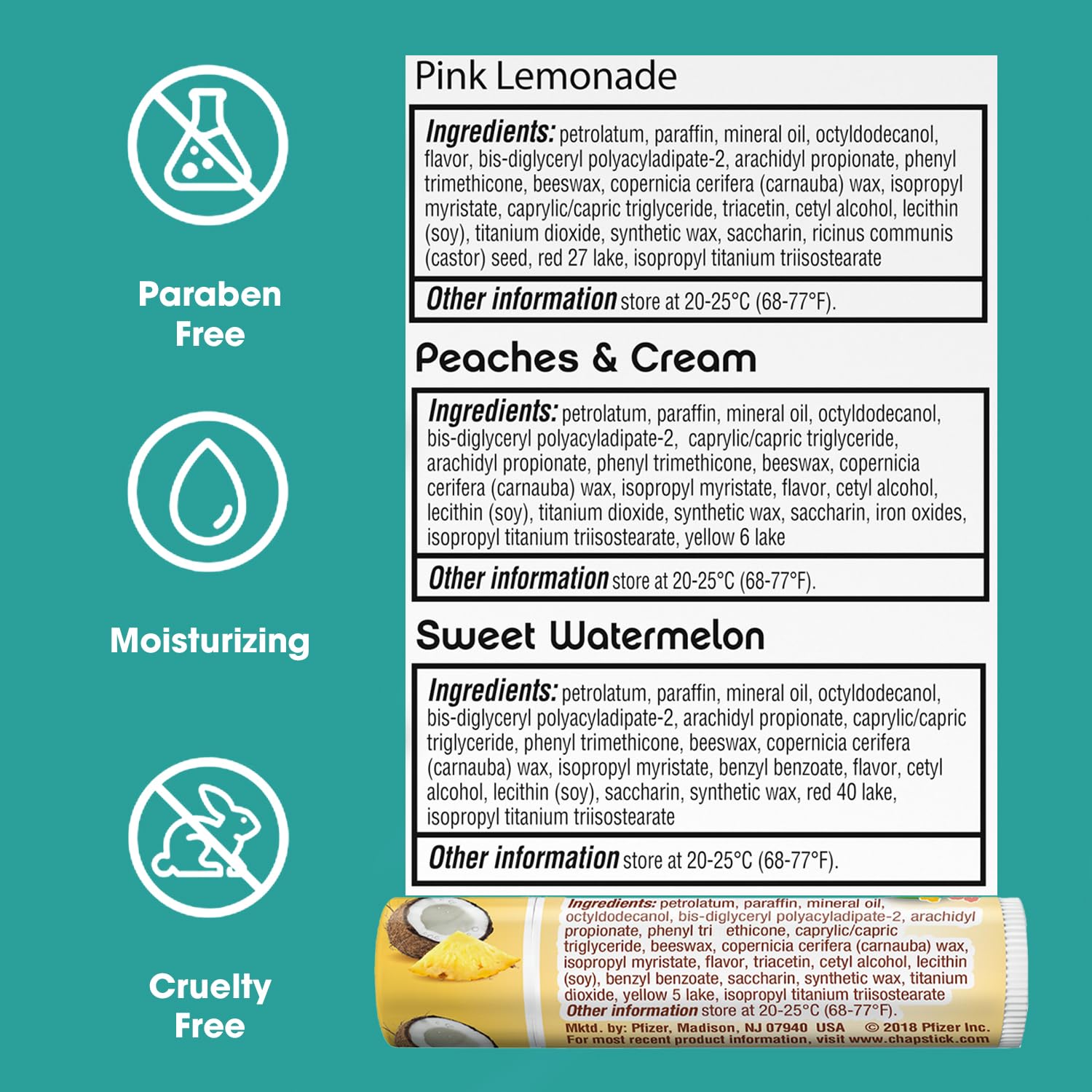 Lips appear moisturized and comfortable after ChapStick use.