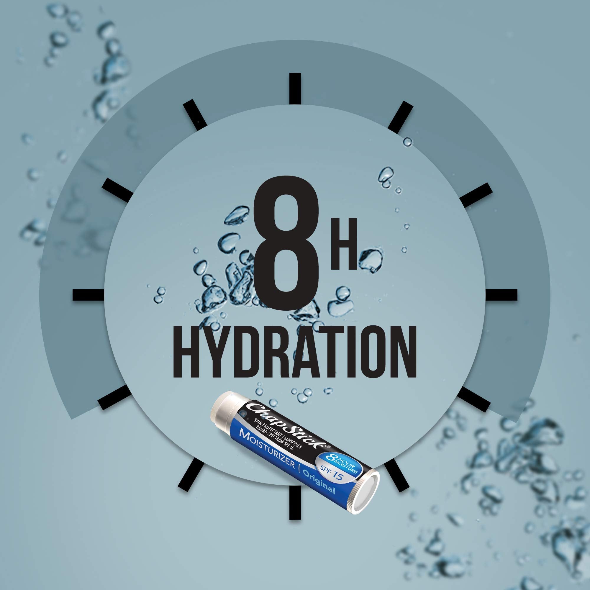 ChapStick Moisturizer 2-in-1 lipcare product being applied for smooth hydration.