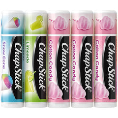 ChapStick Vacation Getaway Snow Cone balm in hand for refreshing lip care on the go