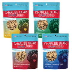 Charlee Bear Original Crunch treats as training rewards in a handy jar