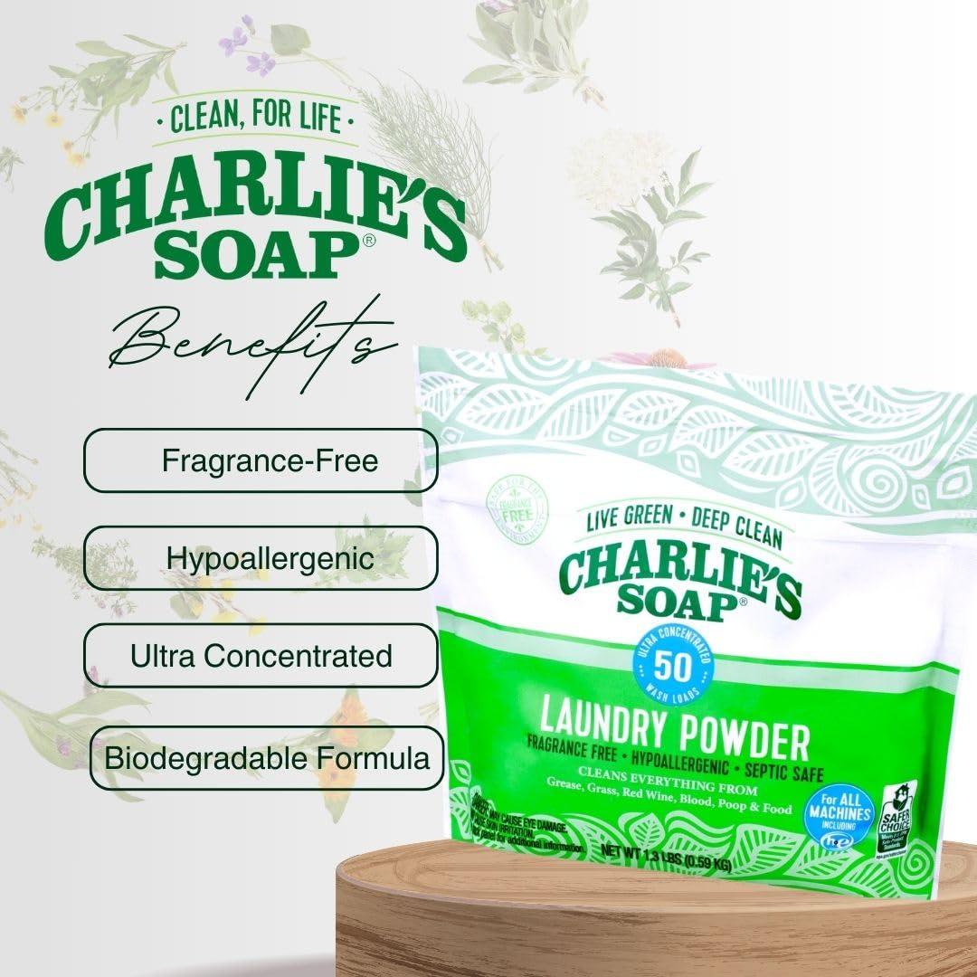 Charlie's Soap cloth diaper-safe scene demonstrates thorough cleaning without residues.