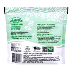 Charlie's Soap scoop-dispensing action highlights easy, concentrated dosing.