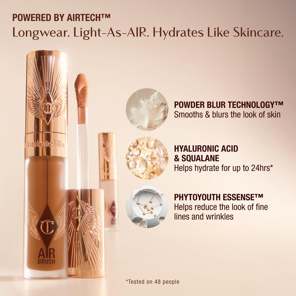 Squalane-infused concealer for comfortable wear