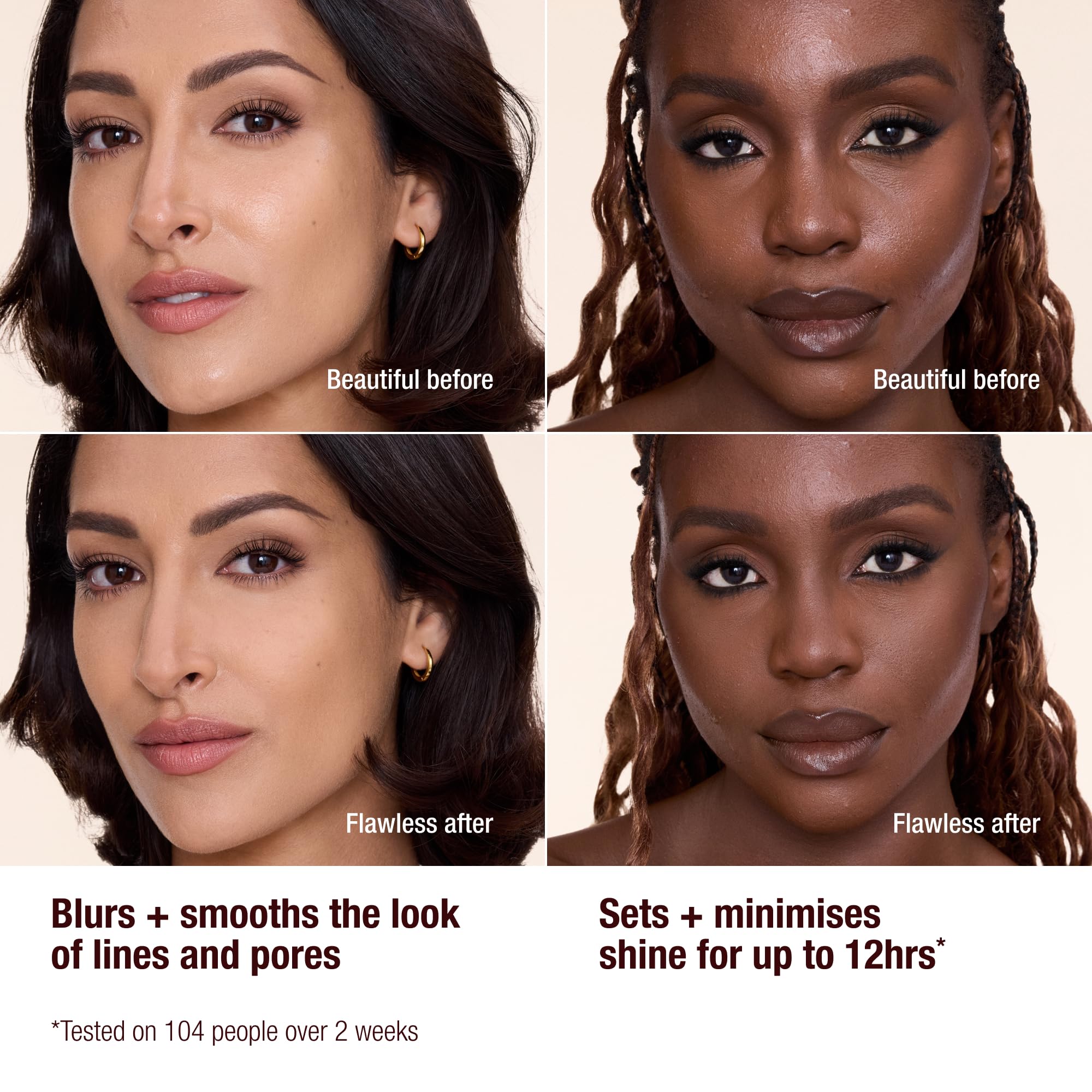 Charlotte Tilbury Airbrush Flawless Finish Powder compact is ideal for all-day wear.