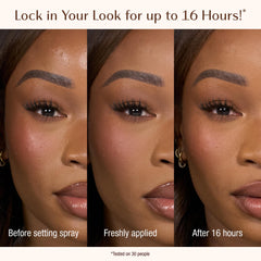 Packaging close-up of Charlotte Tilbury Airbrush Flawless Setting Spray highlighting premium finish.