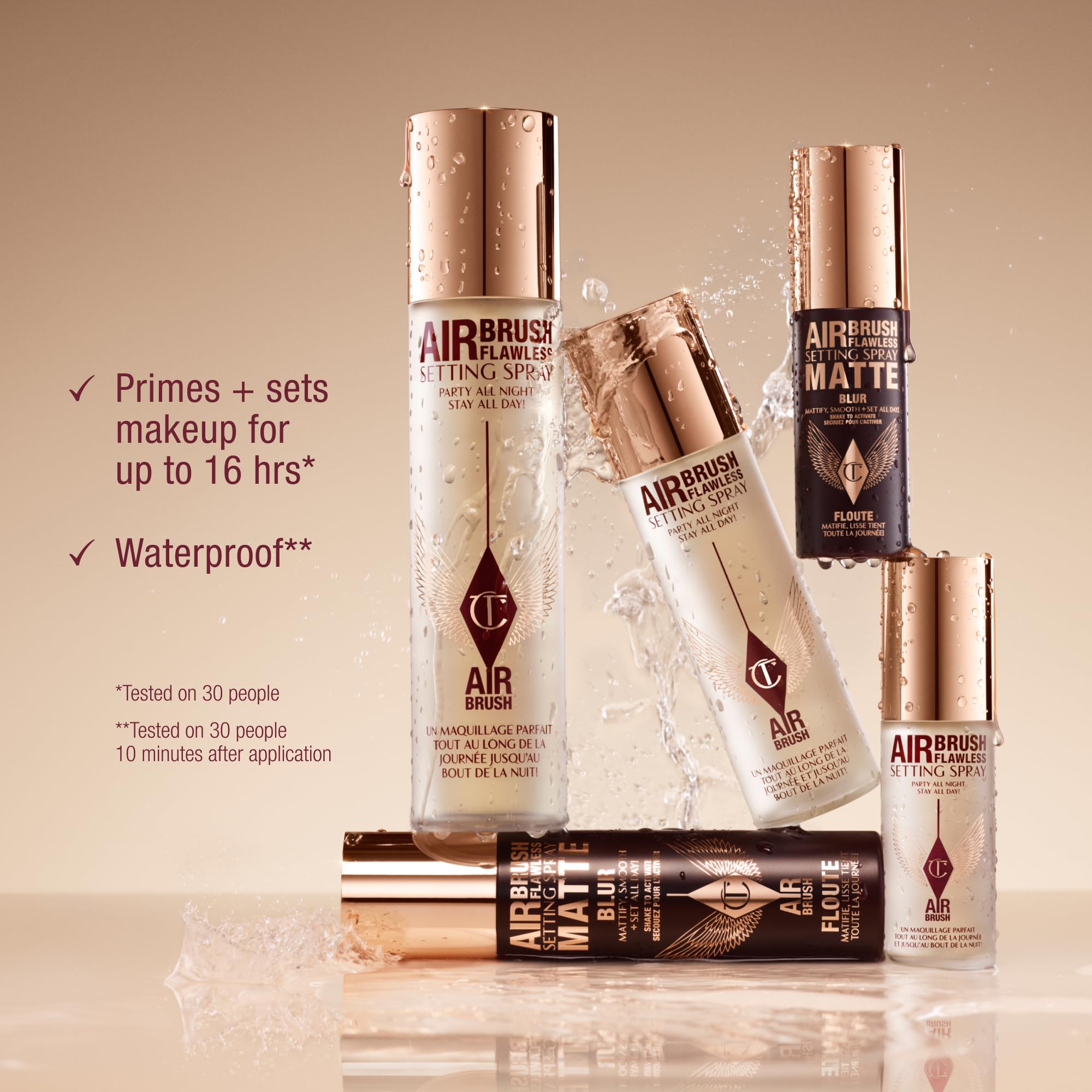 Charlotte Tilbury Aloe Vera and Japanese green tea ingredients in the setting spray.