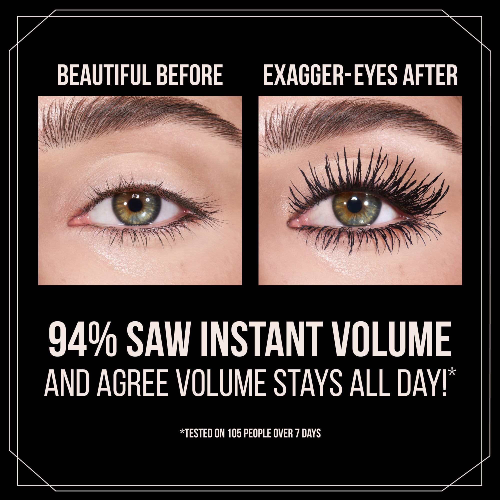Charlotte Tilbury Exagger-Eyes curved brush delivering root-to-tip volume.