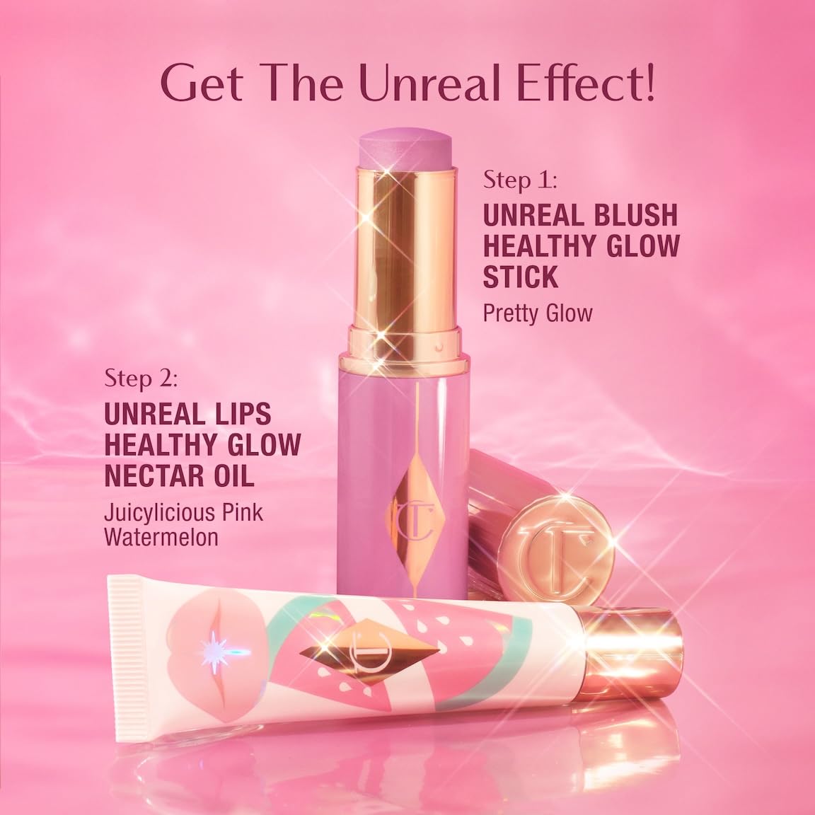 Charlotte Tilbury Healthy Glow Nectar Lip Oil emphasizes 24-hour hydration