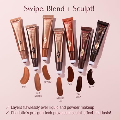 On-set ready finish with Hollywood Contour Wand for a red-carpet look.