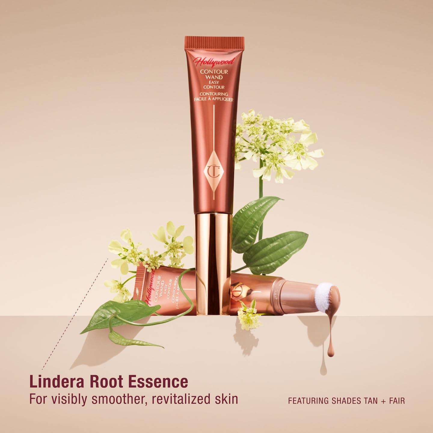 Hollywood Contour Wand close-up shows featherlight, blendable cream texture.