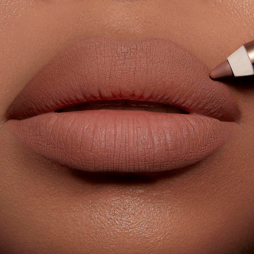 Waterproof Lip Cheat formula prevents smudging during meals.