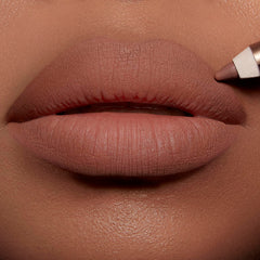 Waterproof Lip Cheat formula prevents smudging during meals.