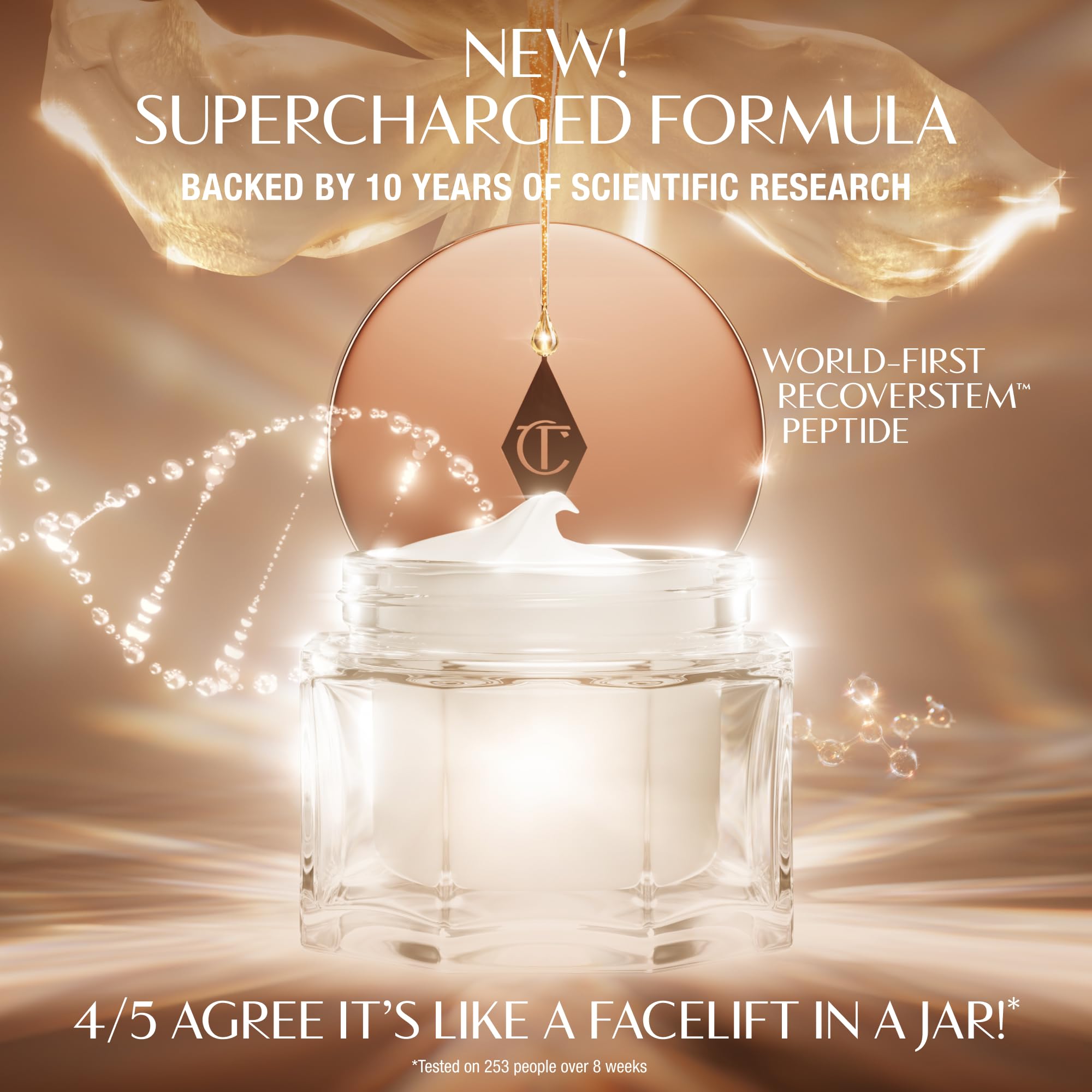 Magic Cream hydration-glow texture on skin suggests a smooth, plump finish.