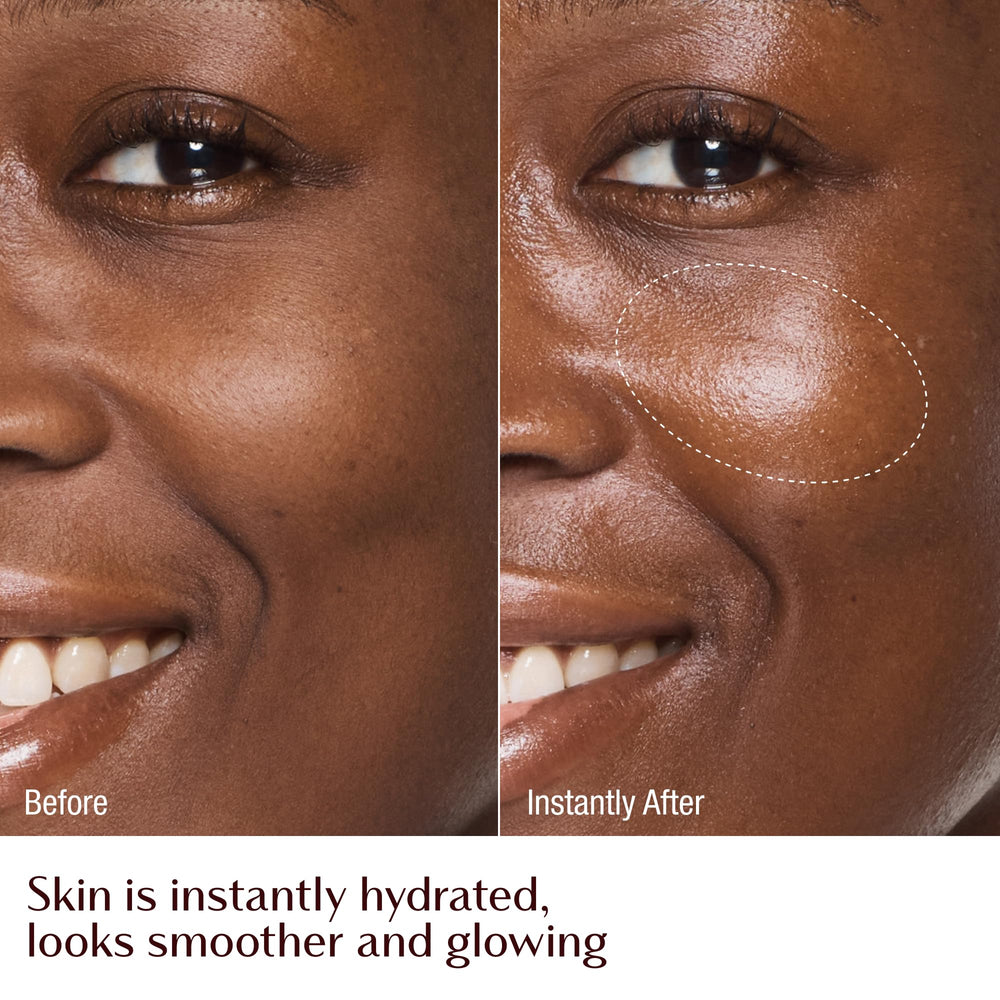 Prime-ready application shot for Charlotte Tilbury Magic Cream, showing seamless makeup base.