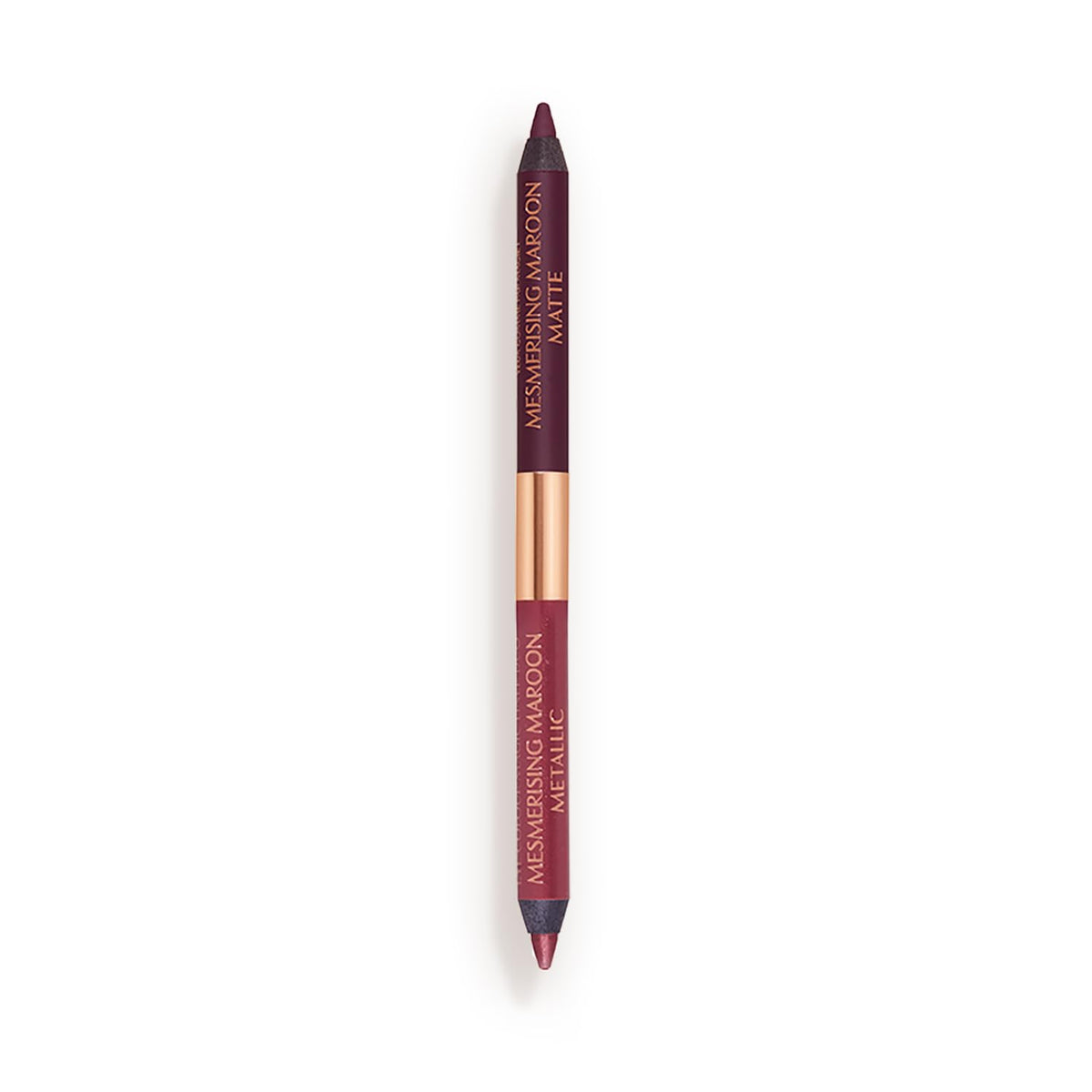 Charlotte Tilbury Magic Eyeliner matte end defines the lash line with lasting intensity.