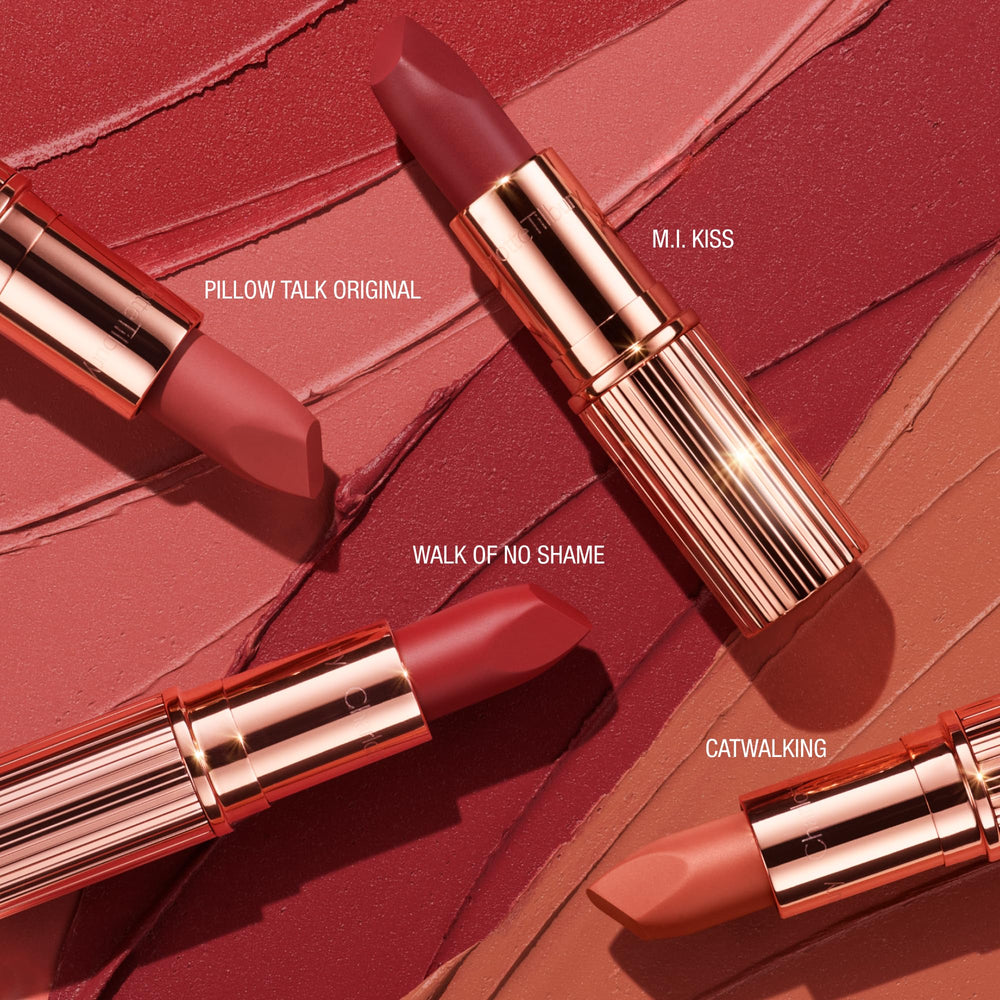 Creamy, hydrative texture visible on lips in Pillow Talk Original