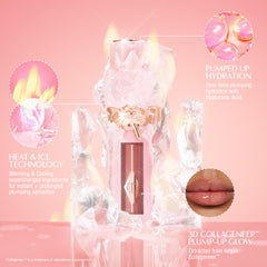 Charlotte Tilbury Plumpgasm diamond applicator provides precise, even gloss application.