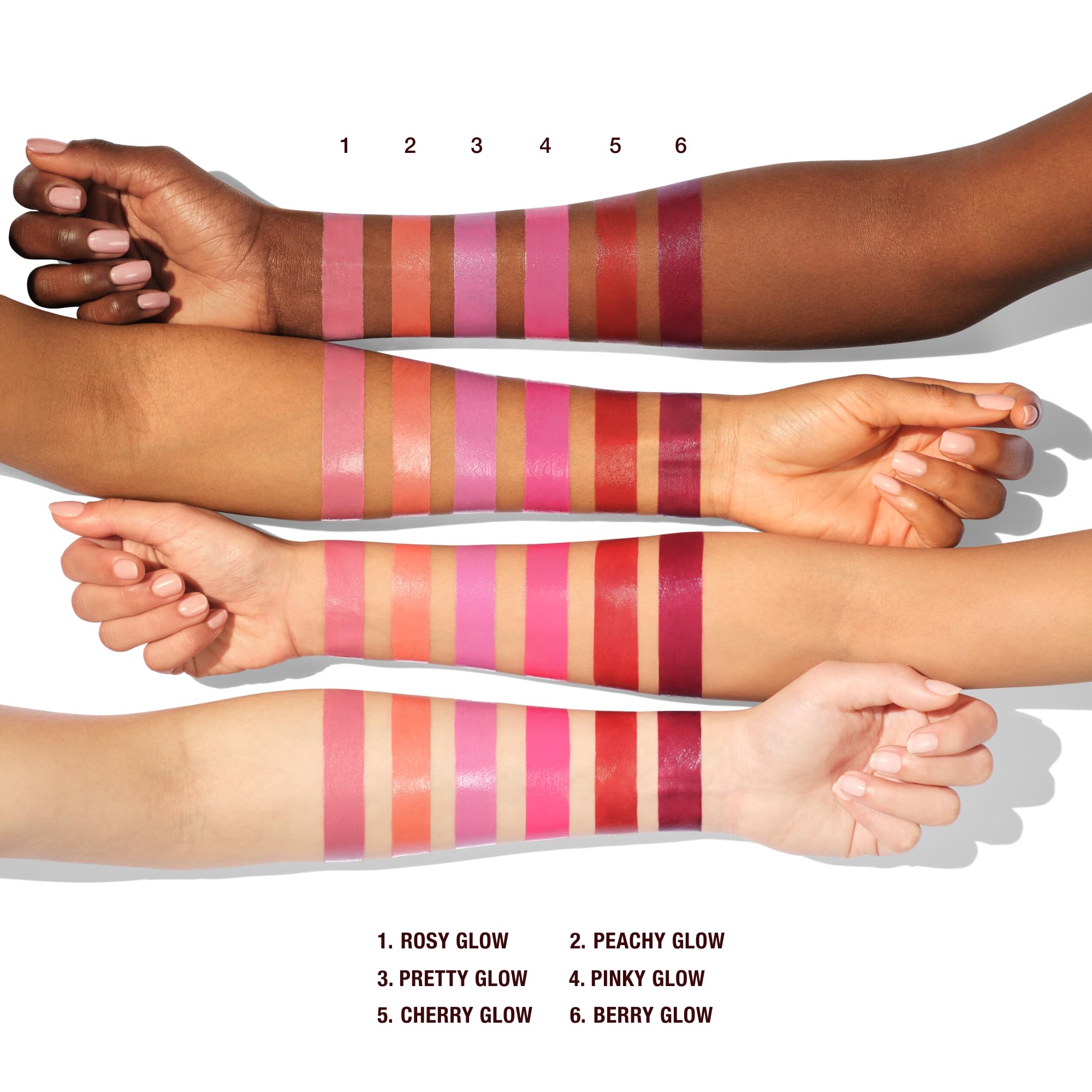 Charlotte Tilbury Unreal Healthy Glow Blush Stick hydrating formula with Hyaluronic Acid and Collageneer.