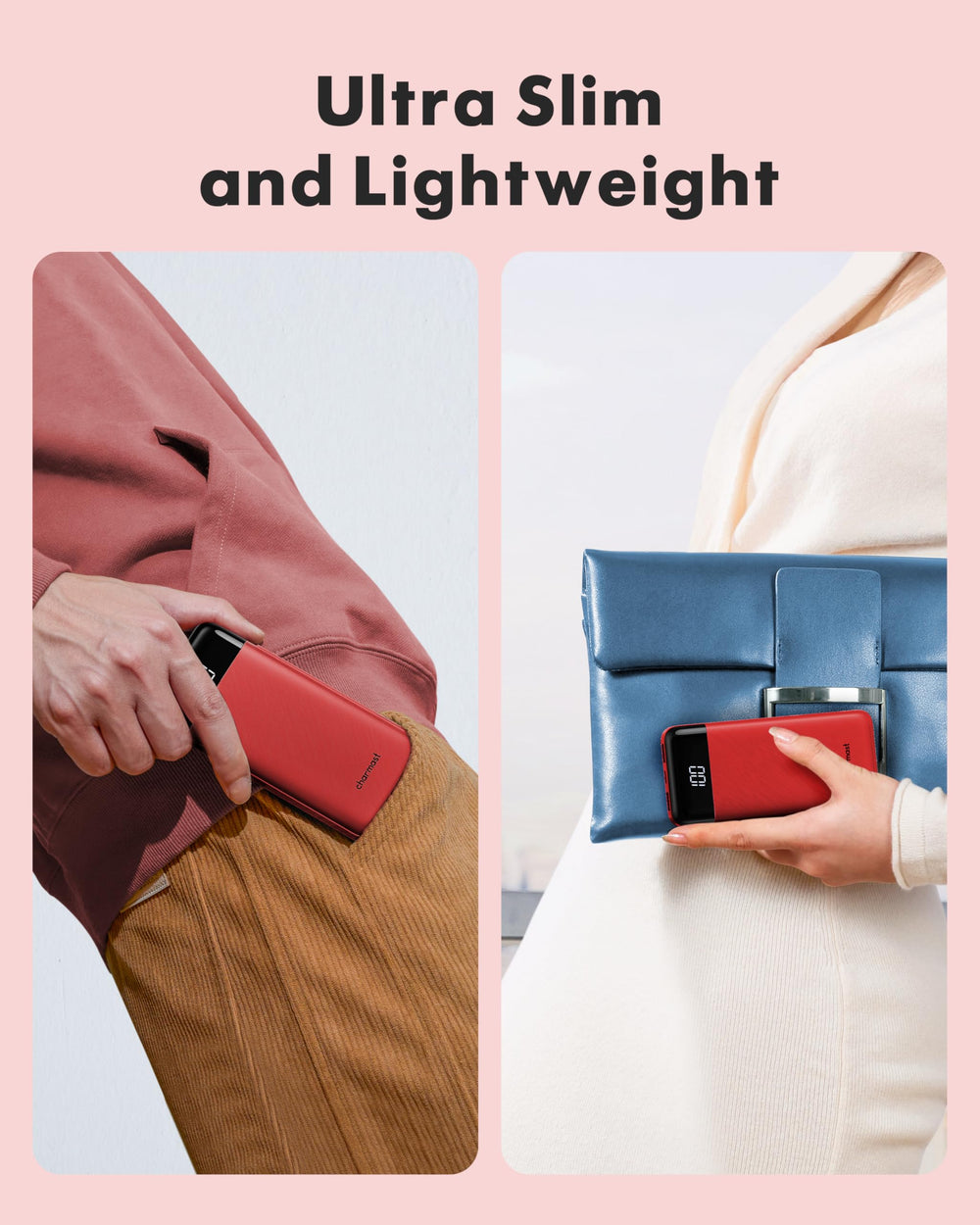 Charmast airline approved power bank ready for flights and daily commute