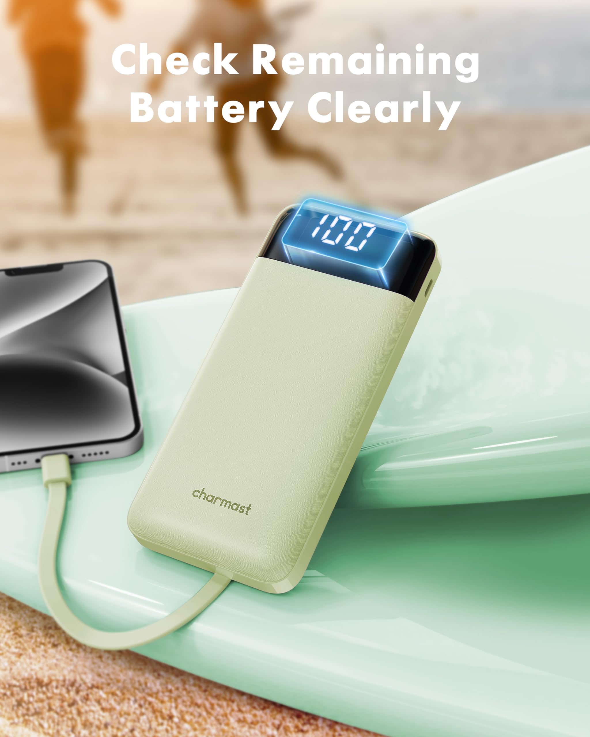 Charmast can charge six devices at once using built-in cables and ports.