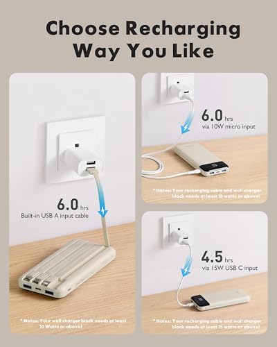 Charmast power bank with digital LED display indicating charge level