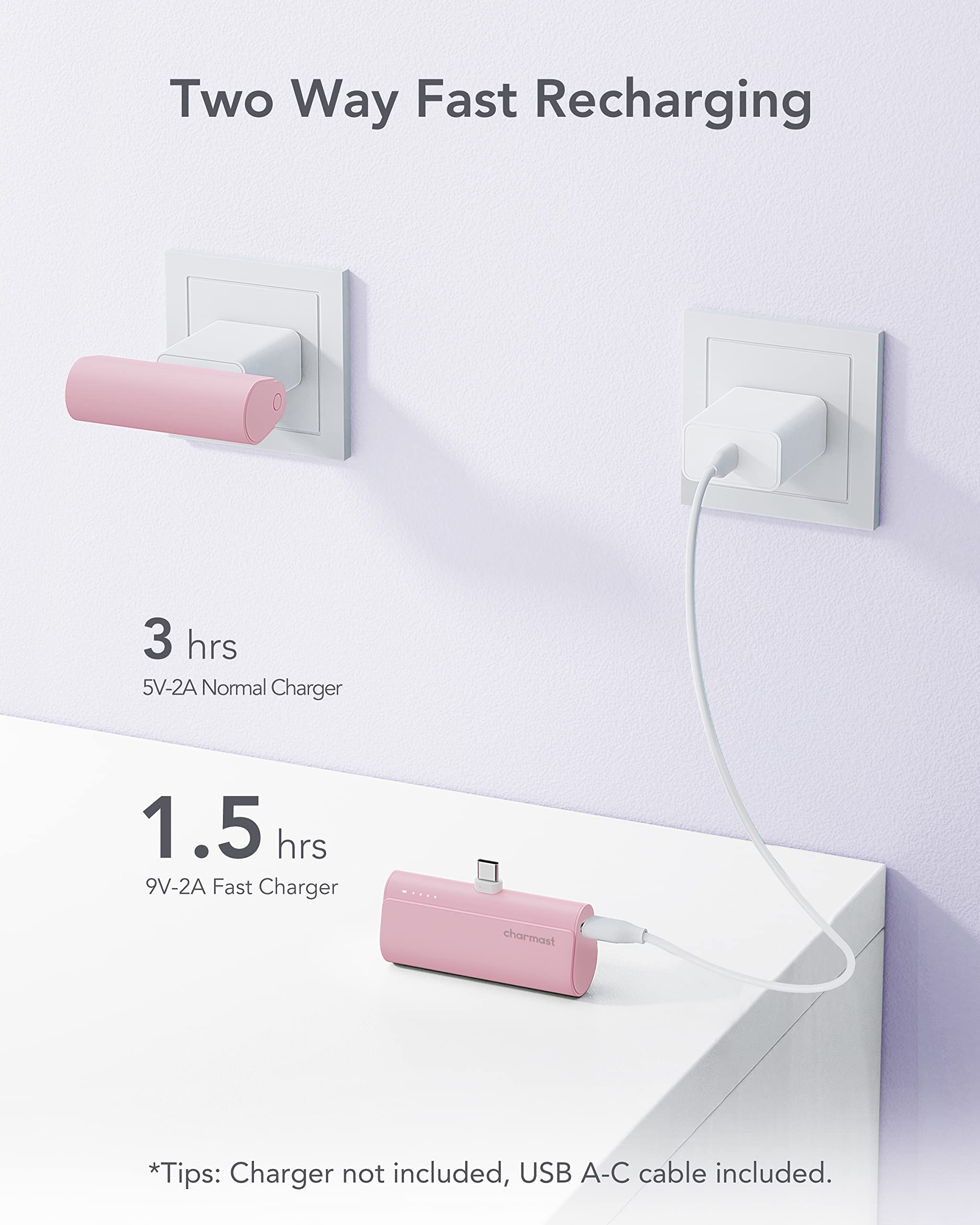 Charmast pocket-friendly charger fits easily into any bag