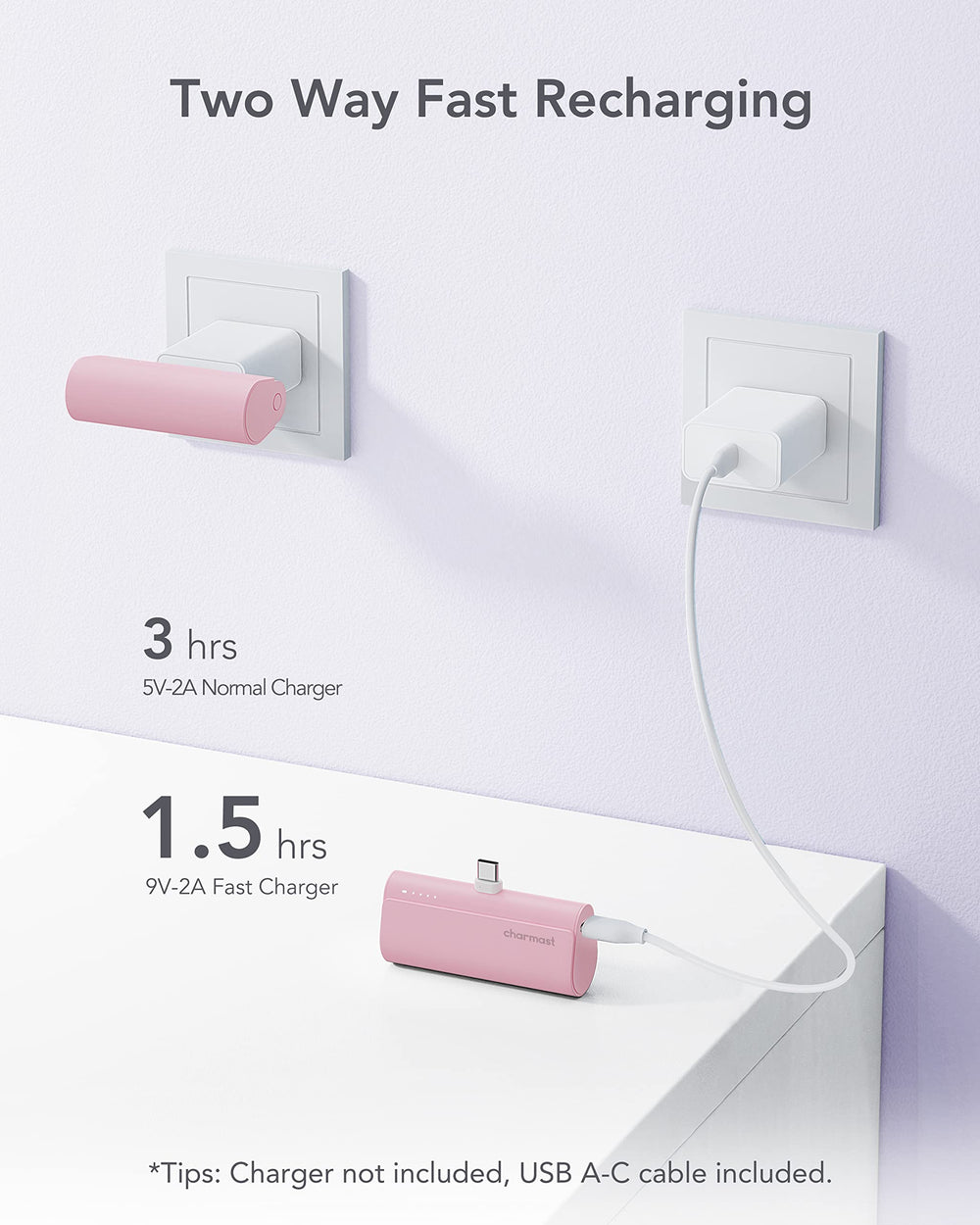 Charmast pocket-friendly charger fits easily into any bag