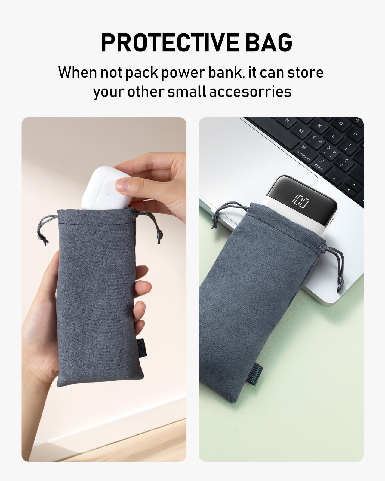 Charmast lightweight pocket friendly design fits easily in a bag