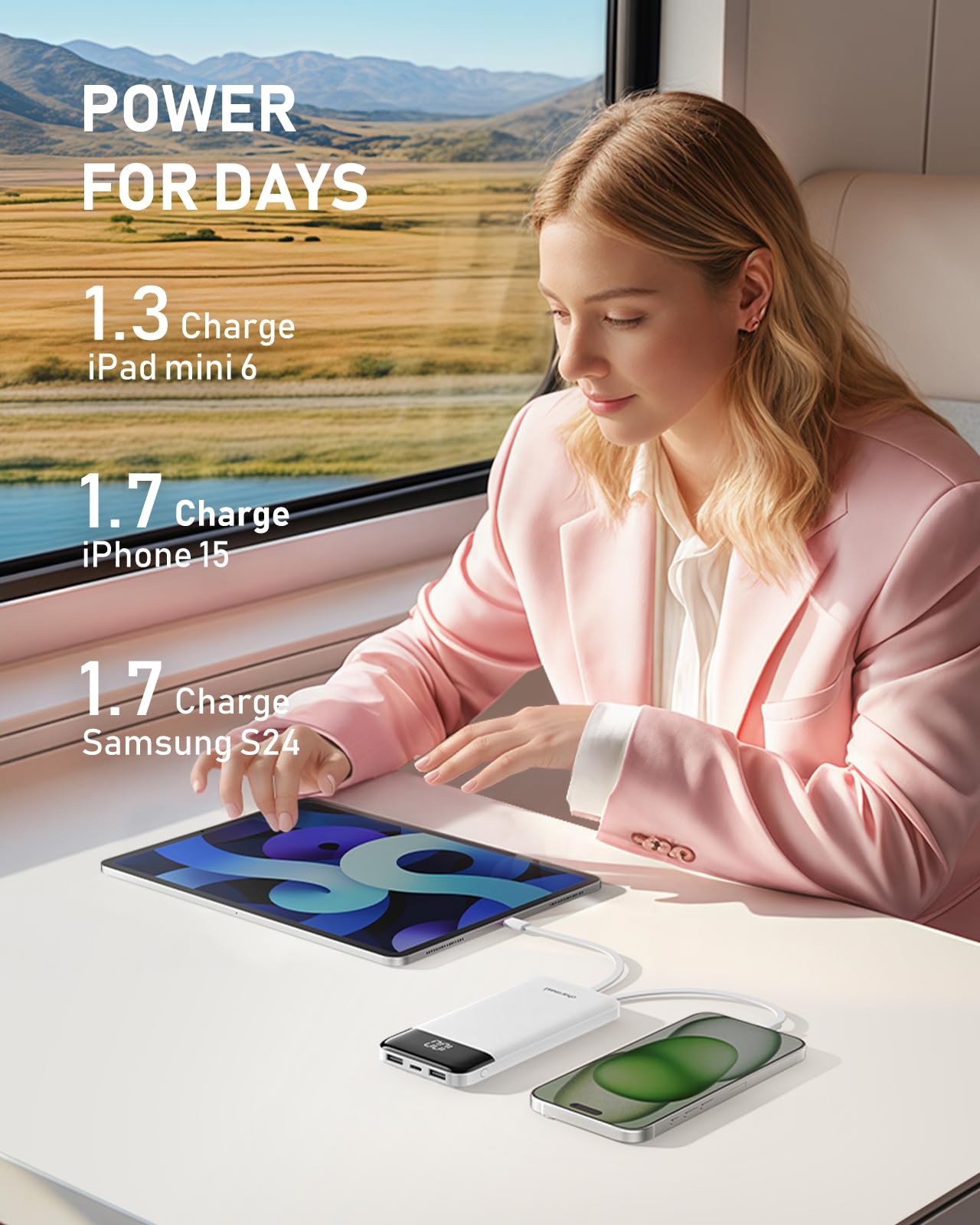 Charmast charger capable of charging up to six devices simultaneously