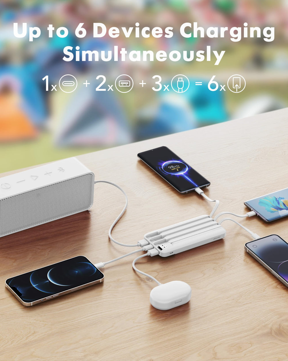 Slim Charmast 10000mAh fits easily in pockets.