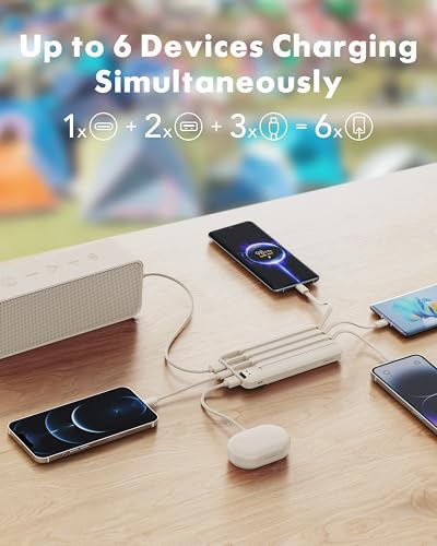 Charmast slim 10000mAh power bank with digital display for remaining juice